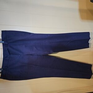 Charter Club Navy Blue "Slim It Up" Khaki Pants, Plus-Size Size 16W, Stretchy